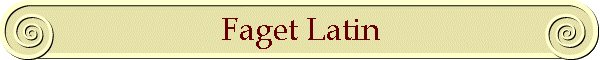 Faget Latin