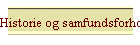 Historie og samfundsforhold